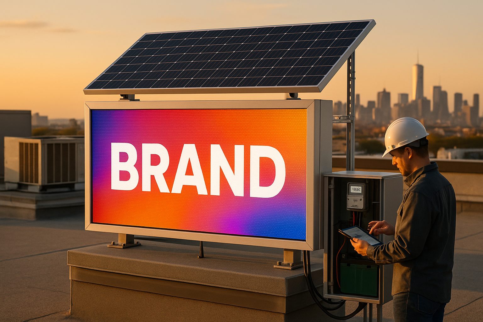 Energiezuinige LED lichtreclame