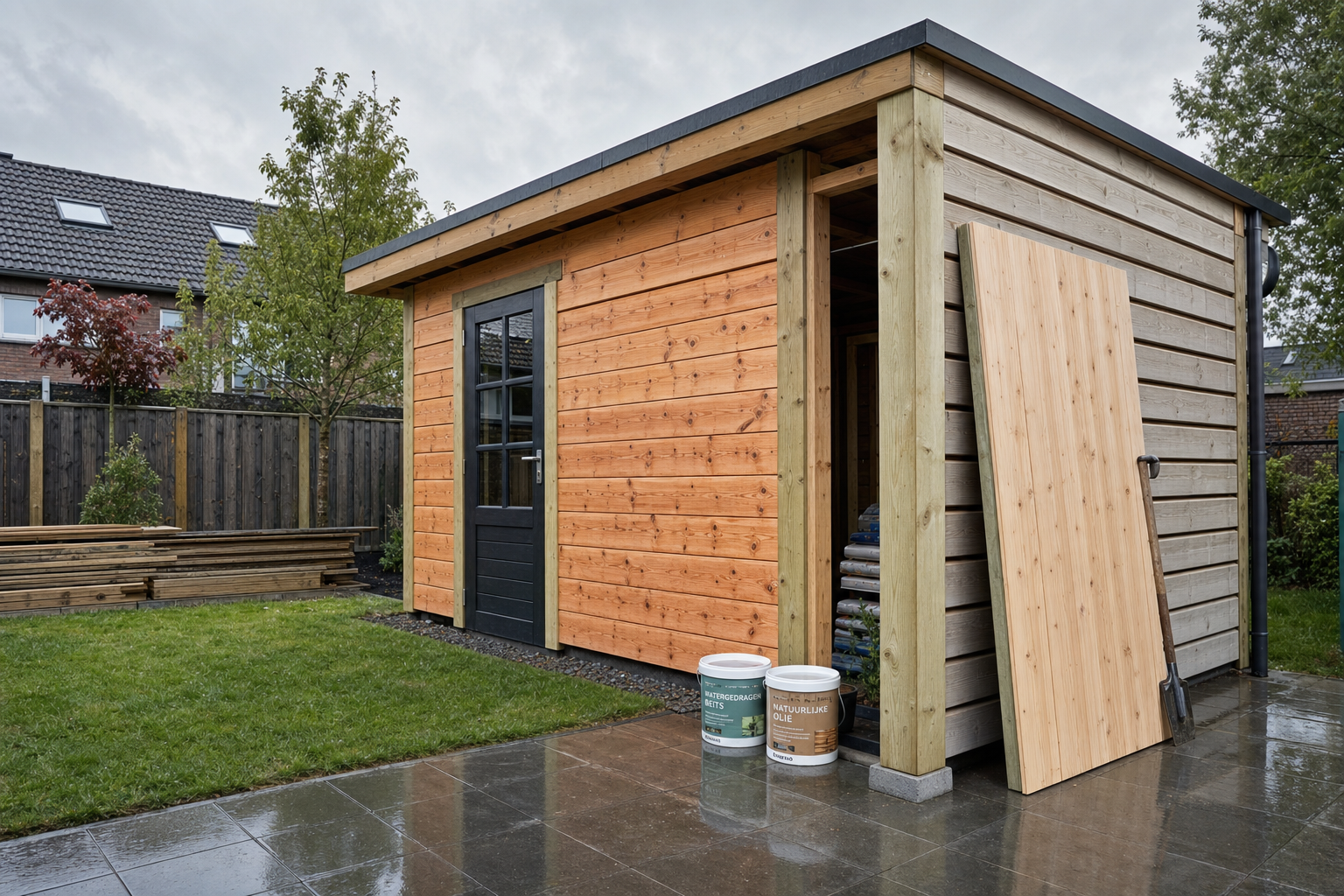 Houtbehandeling en onderhoud houten schuur