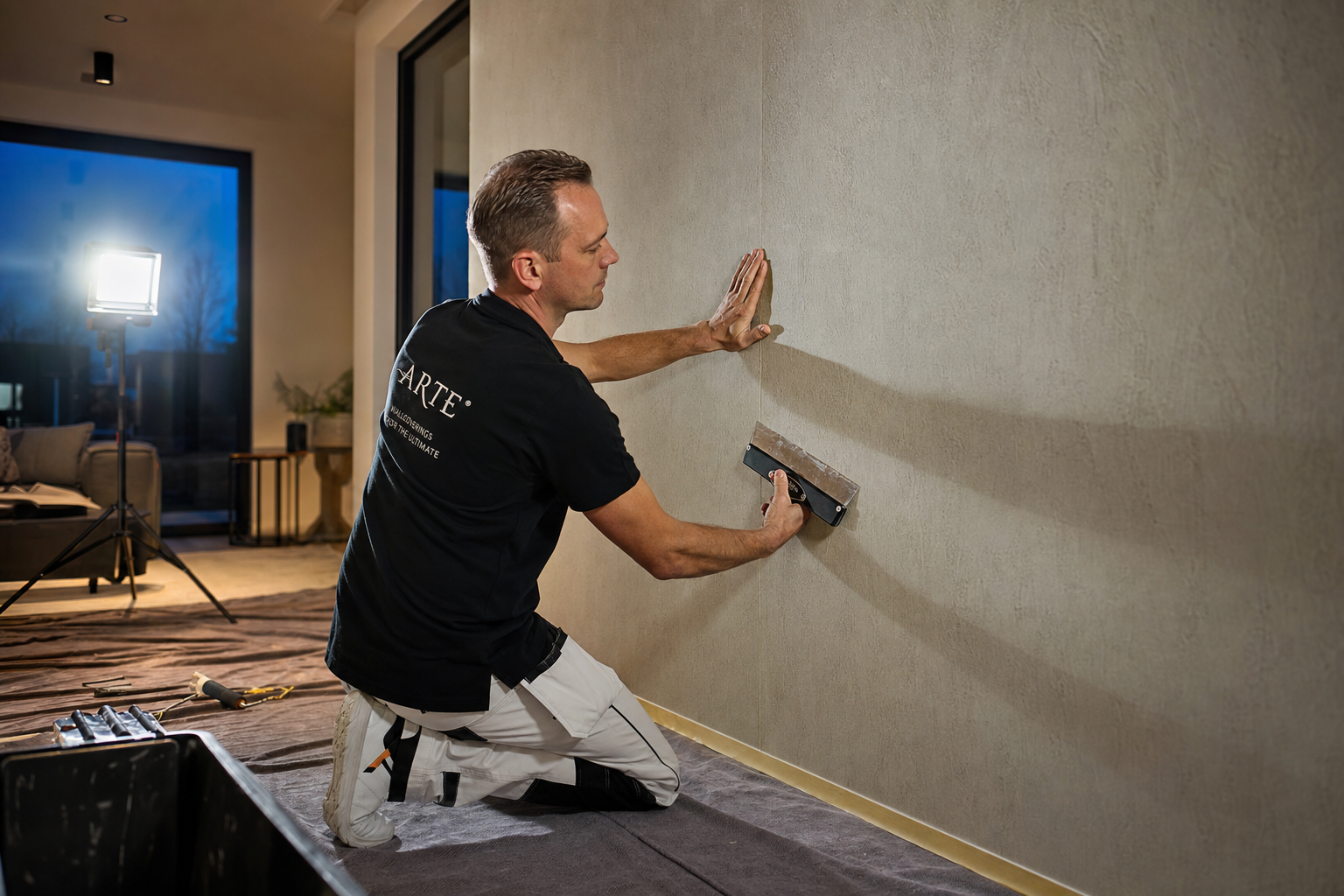 Arte behang aanbrengen voorbereiding