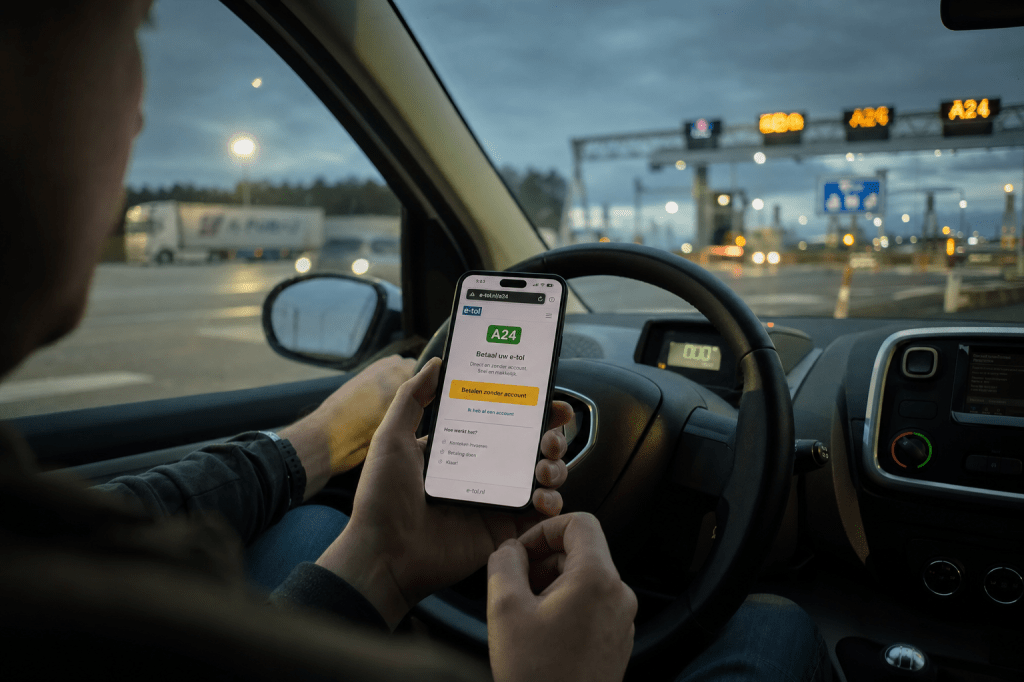 Hoe kun je de e-tol voor de A24 betalen als je geen account hebt, en welke betaalopties zijn&nbsp;er?