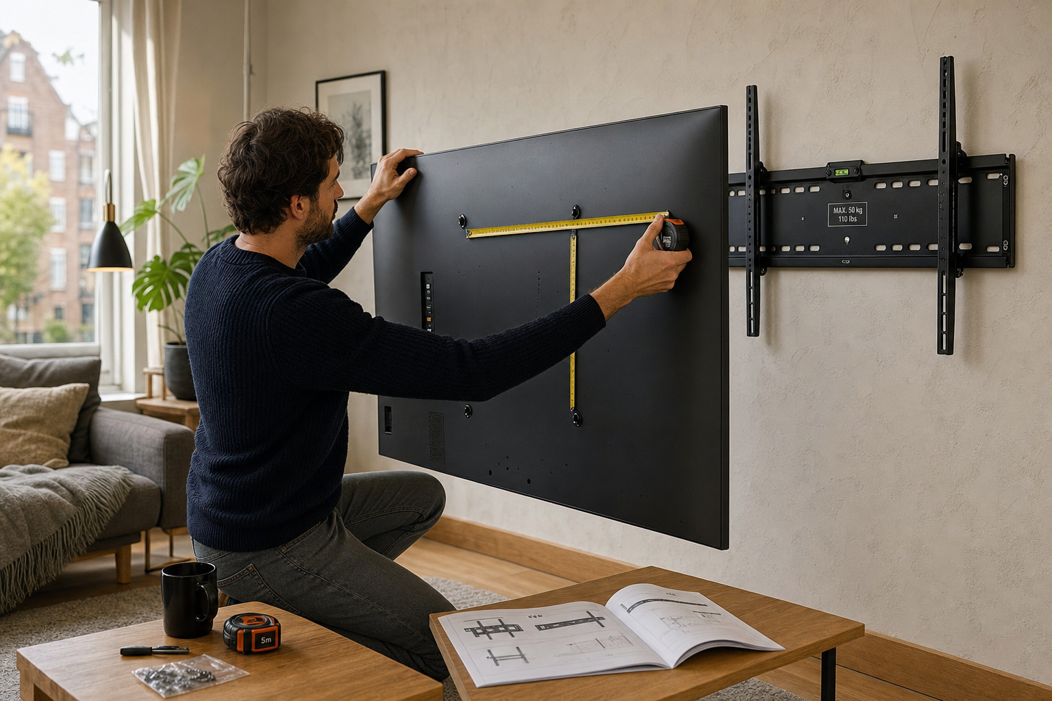 TV beugel 65 inch draagkracht en VESA-maat