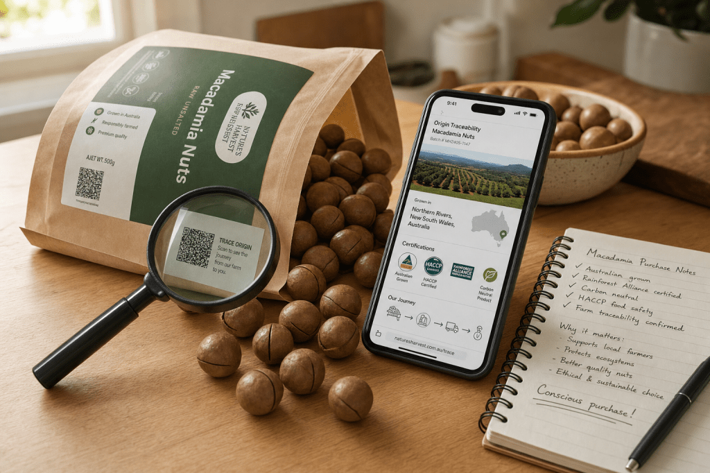 Welke keurmerken en duurzaamheidslabels zijn het meest betrouwbaar als je macadamia noten koopt, en hoe check je of herkomstclaims echt kloppen?